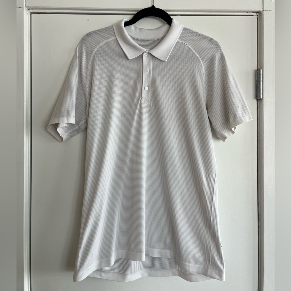 Lululemon metal vent tech polo shirt white size L